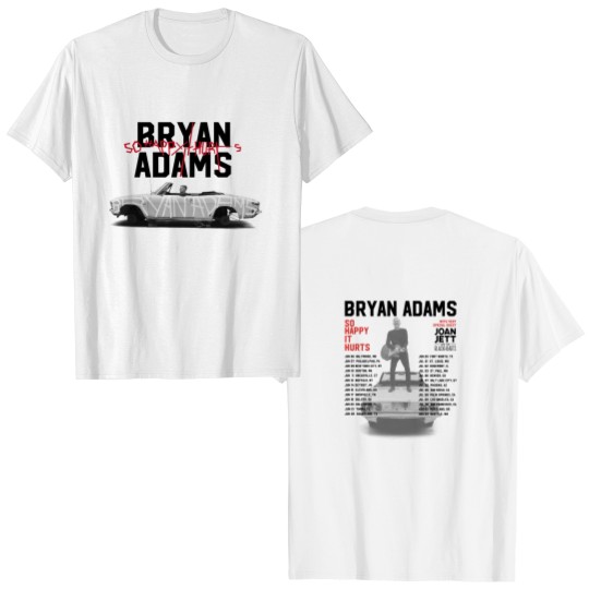 Discover Camiseta Bryan Adams Tour 2023, So Happy Hurts Tour, camisa vintage Bryan Adams