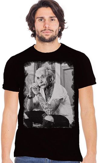 Discover Camiseta Albert Einstein Tatuaje Unisex