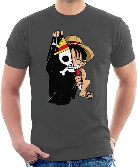 Discover Camiseta Monkey D. Luffy Bandera Pirata Unisex