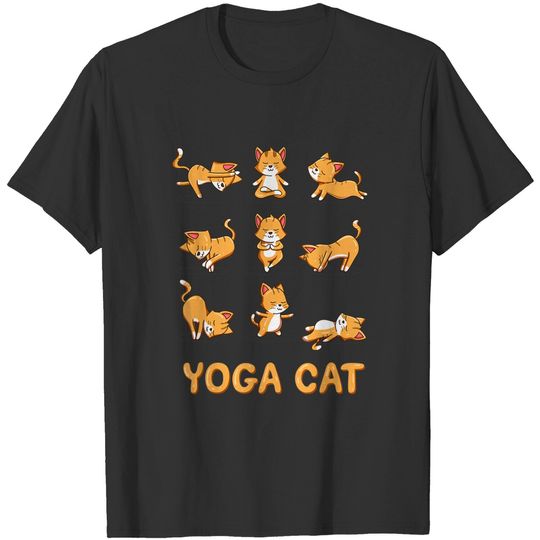 Discover Tee-shirt Chat Yoga