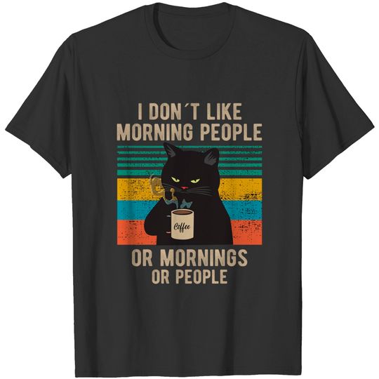 Discover Je n'aime pas les gens du matin ou les matins ou les gens T-shirt