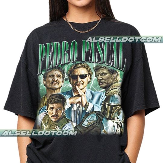 Discover ペドロ・パスカル メンズ レディース Tシャツ プリント オリジナル ペドロ パスカル Limited Pedro Pascal Vintage T-Shirt, Gift For Women and Man Unisex T-Shirt AL001