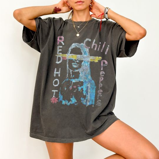 Discover レッチリ メンズ レディース Tシャツ オリジナル プリント Vintage Red Hot Chili Peppers T-Shirt