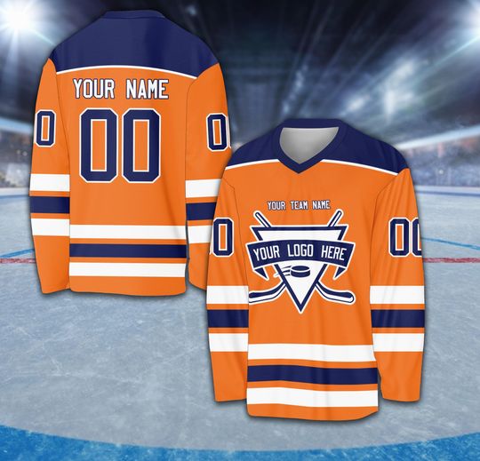 Discover Personalized Name Number Logo Ice Hockey Jersey