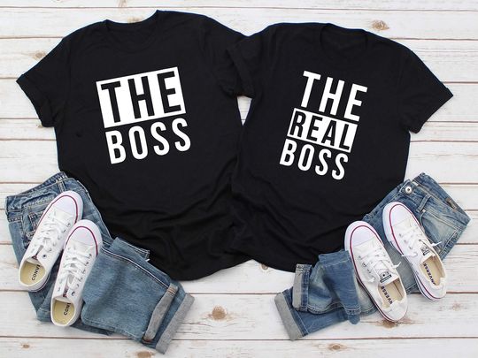 Discover The Boss - Real Boss Pärchen T-Shirt