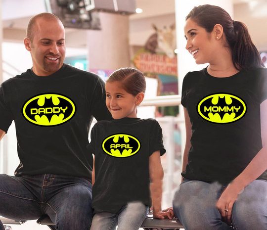 Discover Personalized Batman Family Matching T Shirt