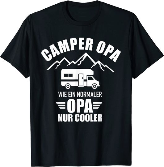 Discover Cooler Camper Opa Spruch für Camping T-Shirt