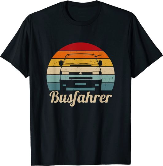 Discover Busfahrer Vintage Busfahrt Kleinbus T-Shirt